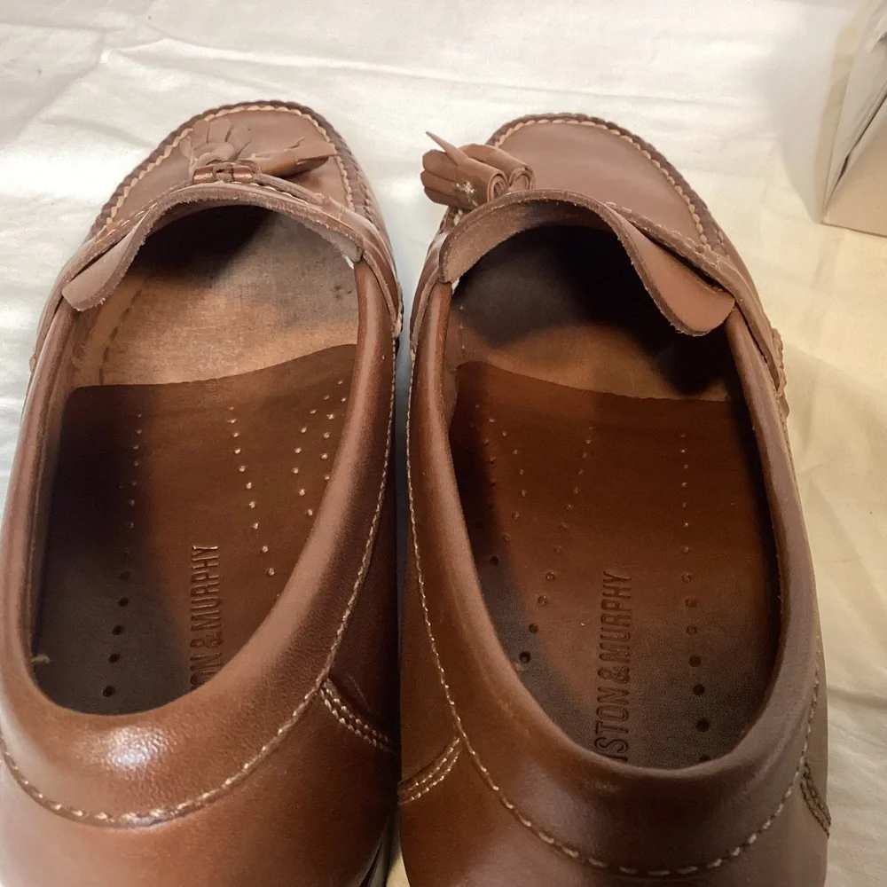 Brown Leather Tassel Loafers By Johnston & Murphy Men’s size 8 1/2